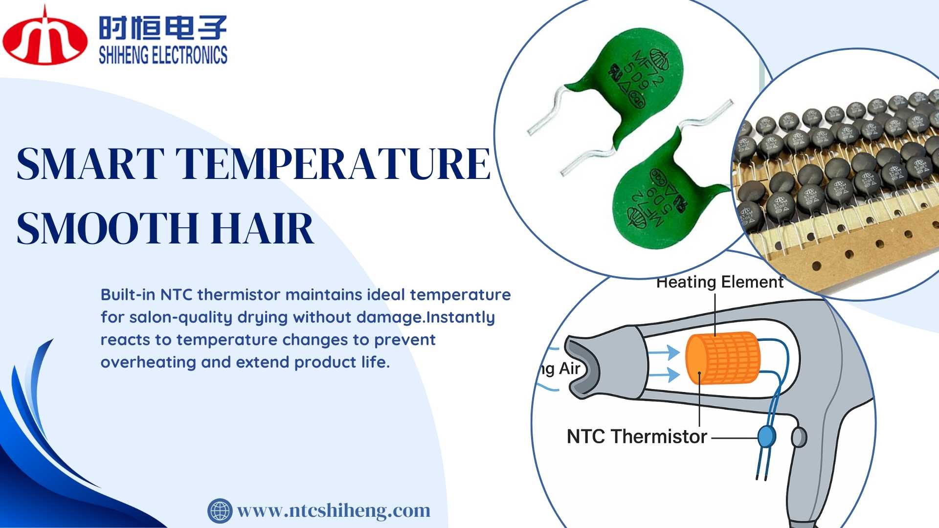 Hair Dryers with NTC Thermistors